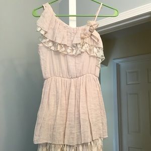 Boho blush pink dress